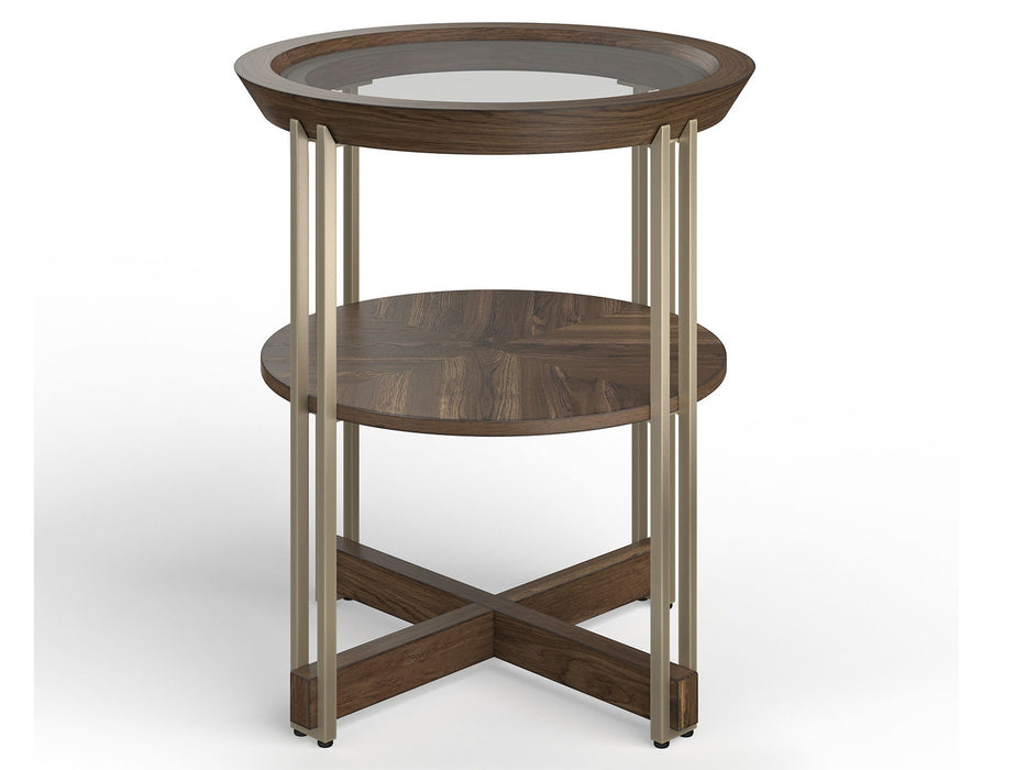 Elora - Round End Table - Walnut