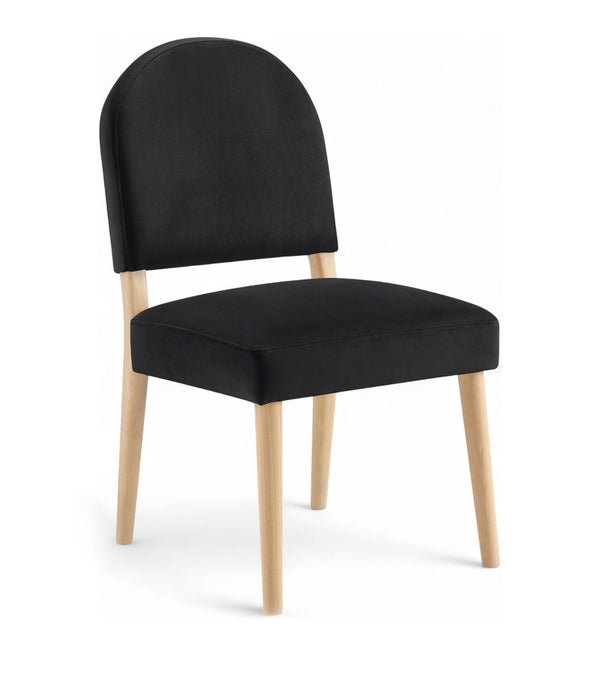 Varinelle - Velvet Dining Chair (Set of 2) - Natural Frame