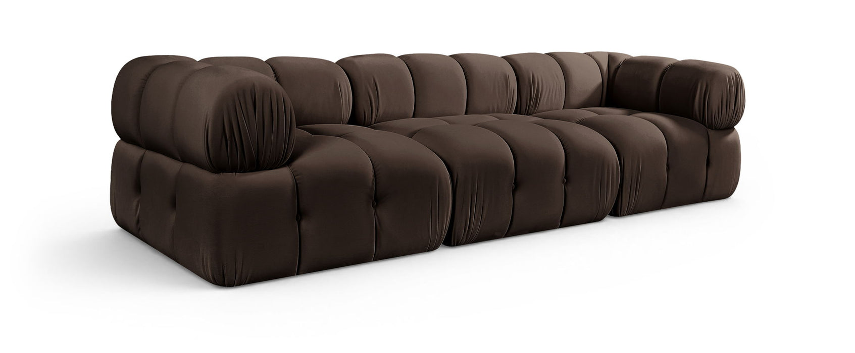 Orin - Velvet Performance Fabric Upholstered 3 Piece Modular Sofa