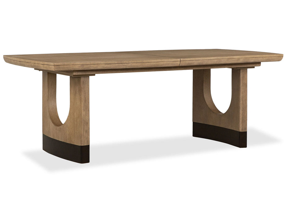 Tristan - Extendable Trestle Dining Table - Swiss Coffee - Albert's Furniture (Wayne, MI)