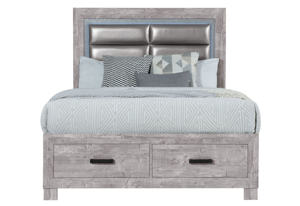 Nolan - Full Bed Headboard - Gray