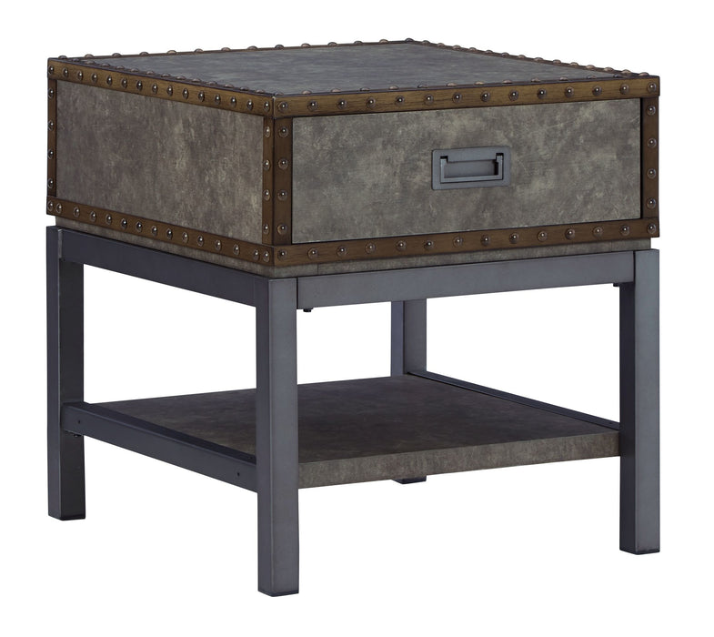 Derrylin - Brown - Rectangular End Table