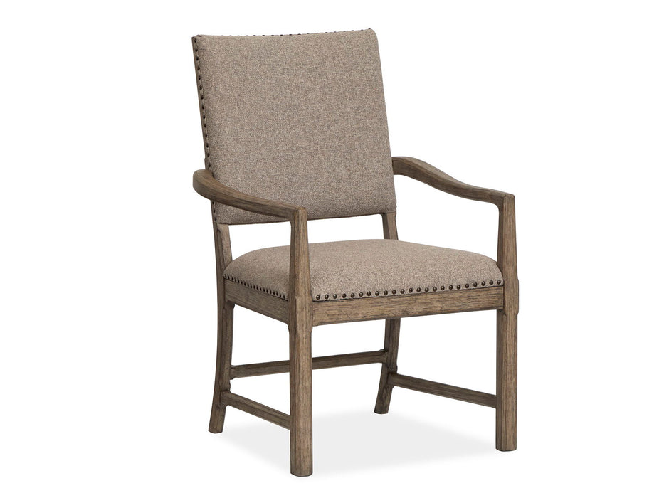 Claremont - Upholstered Arm Chair (Set of 2) - Smokey Taupe