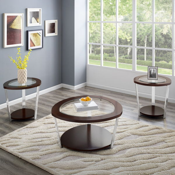 Duncan - 3 Piece Table Set - Brown