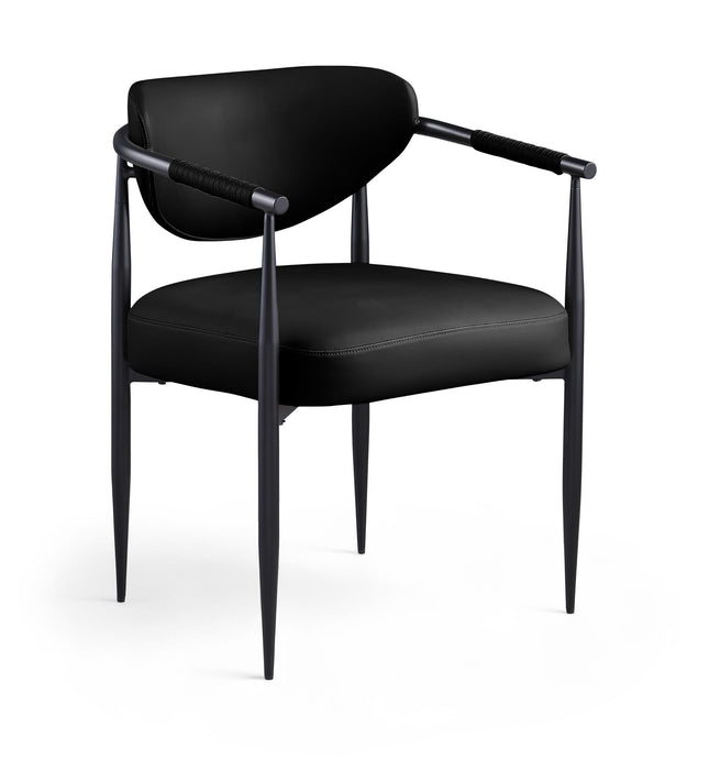 Virella - faux Leather Upholstered Dining Chair (Set of 2) - Black Base
