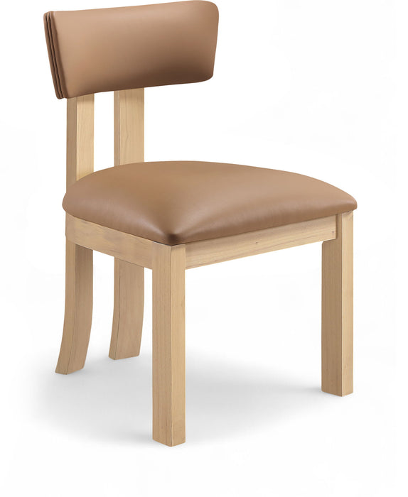 Lavrin - Vegan Leather Dining Side Chair (Set of 2) - Natural Base