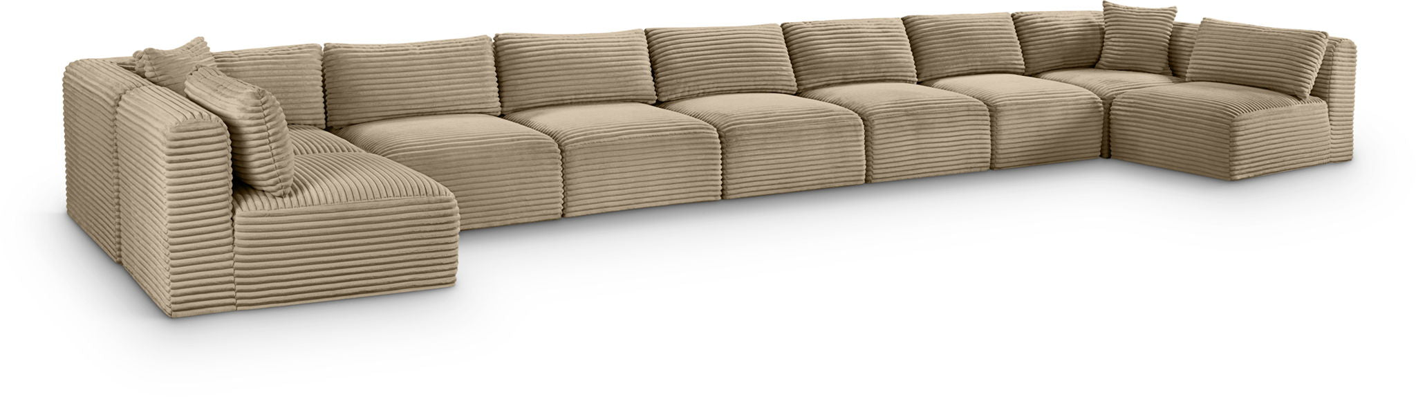 Shaggy - Fabric 9 Piece Modular Sectional