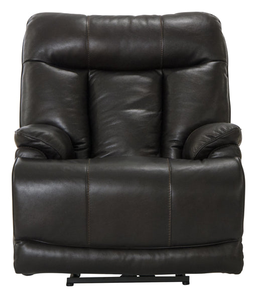 Naples Leather Power Lay Flat Recliner with Power Adjustable Headrest and Extra Extension Footrest image