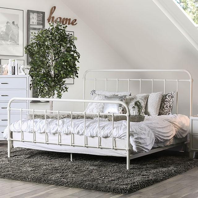 IRIA Vintage White Cal.King Bed image