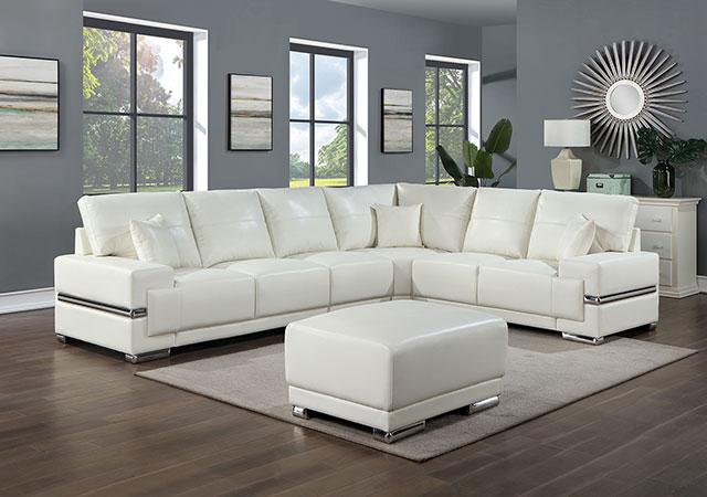 ALTHEA Ottoman, White