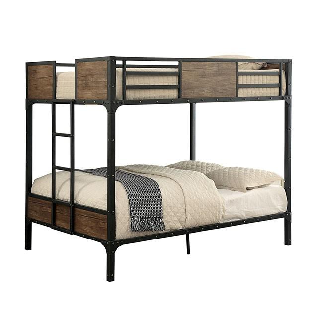 CLAPTON Black Full/Full Bunk Bed