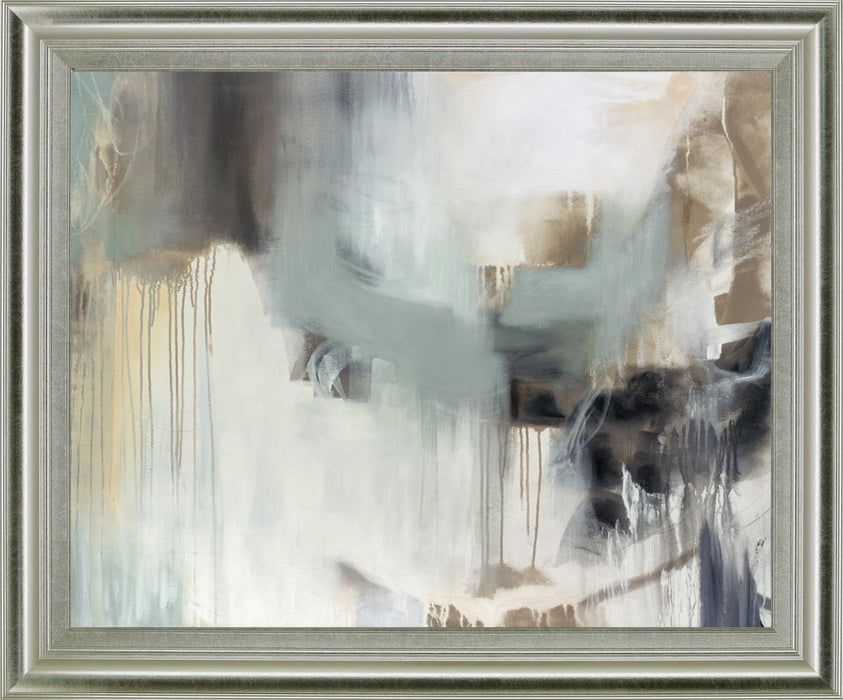 Misty Veil - 28" x 34" Framed Wall Art - Gray