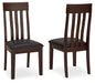 Haddigan - Dining UPH Side Chair (Set of 2) - Dark Brown - Albert's Furniture (Wayne, MI)