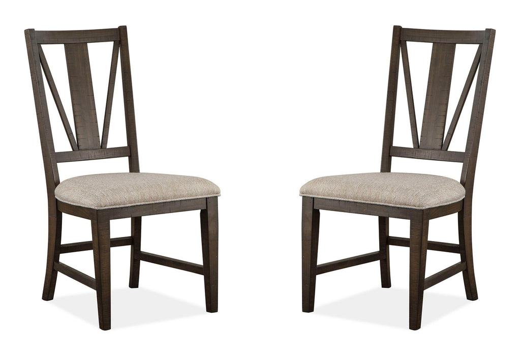 Westley Falls - Dining Side Chair With Upholstered Seat (Set of 2) - Graphite - Albert's Furniture (Wayne, MI)