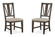 Westley Falls - Dining Side Chair With Upholstered Seat (Set of 2) - Graphite - Albert's Furniture (Wayne, MI)