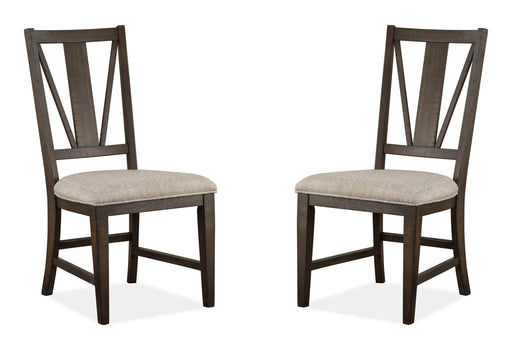 Westley Falls - Dining Side Chair With Upholstered Seat (Set of 2) - Graphite - Albert's Furniture (Wayne, MI)