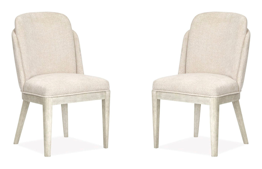 Lorelei - Upholstered Host Chair (Set of 2) - Misty Cloud