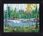 River Birch Vista - 28" x 34" Framed Wall Art - Green - Albert's Furniture (Wayne, MI)