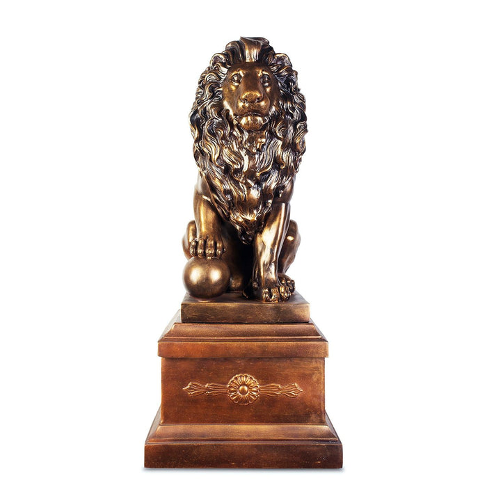 HD-71158 - Lion With Left Ball - Bronze