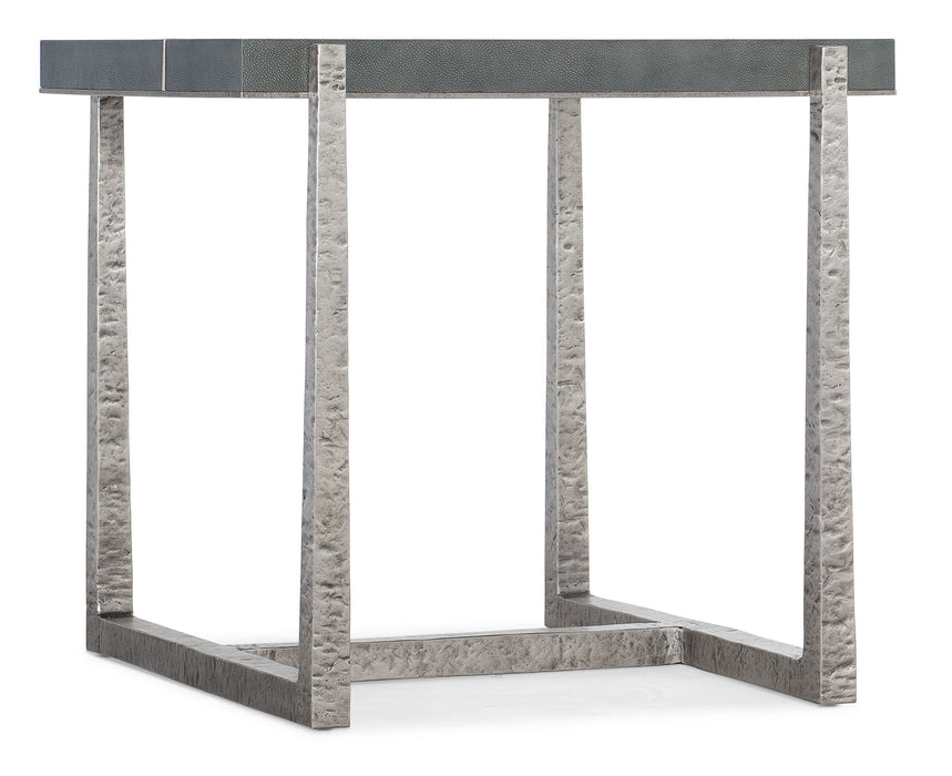 Chapman - Mixed Media End Table - Pearl Silver