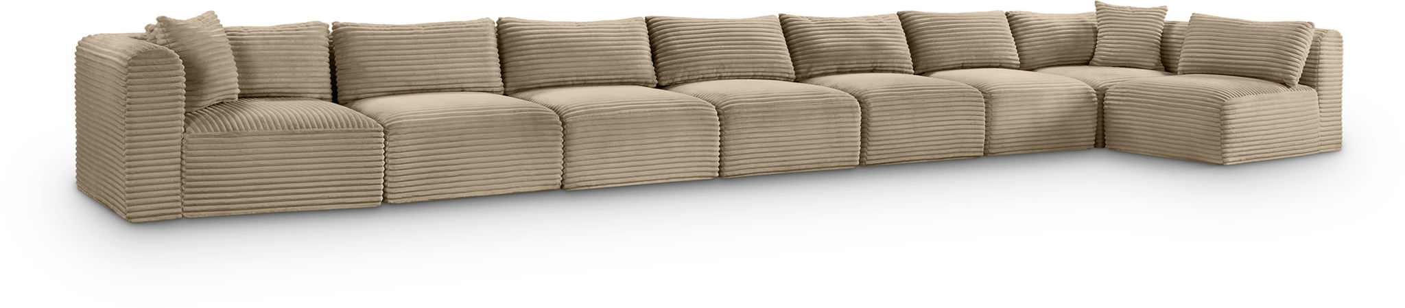 Shaggy - Fabric 8 Piece Modular Sectional