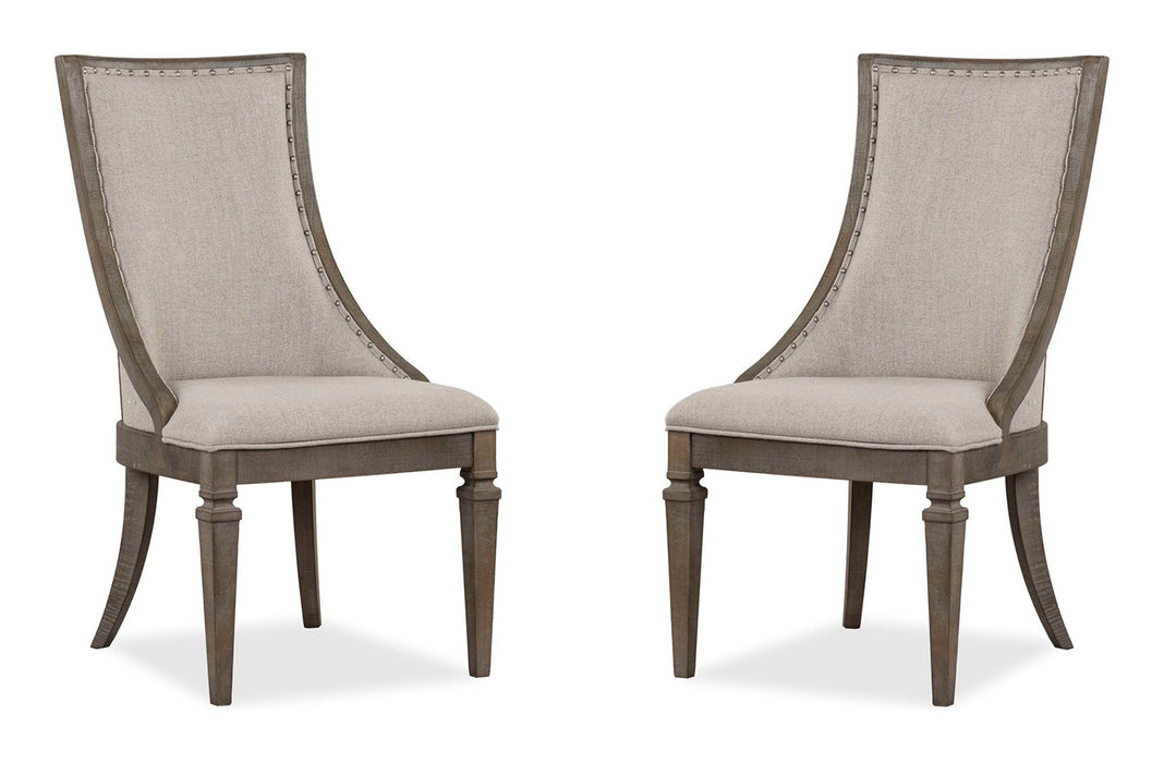 Lancaster - Dining Arm Chair With Upholstered Seat & Back (Set of 2) - Dovetail Gray - Albert's Furniture (Wayne, MI)