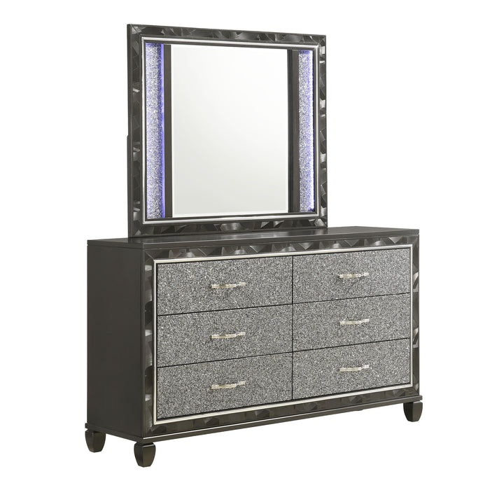 Radiance - Dresser & Mirror - Black