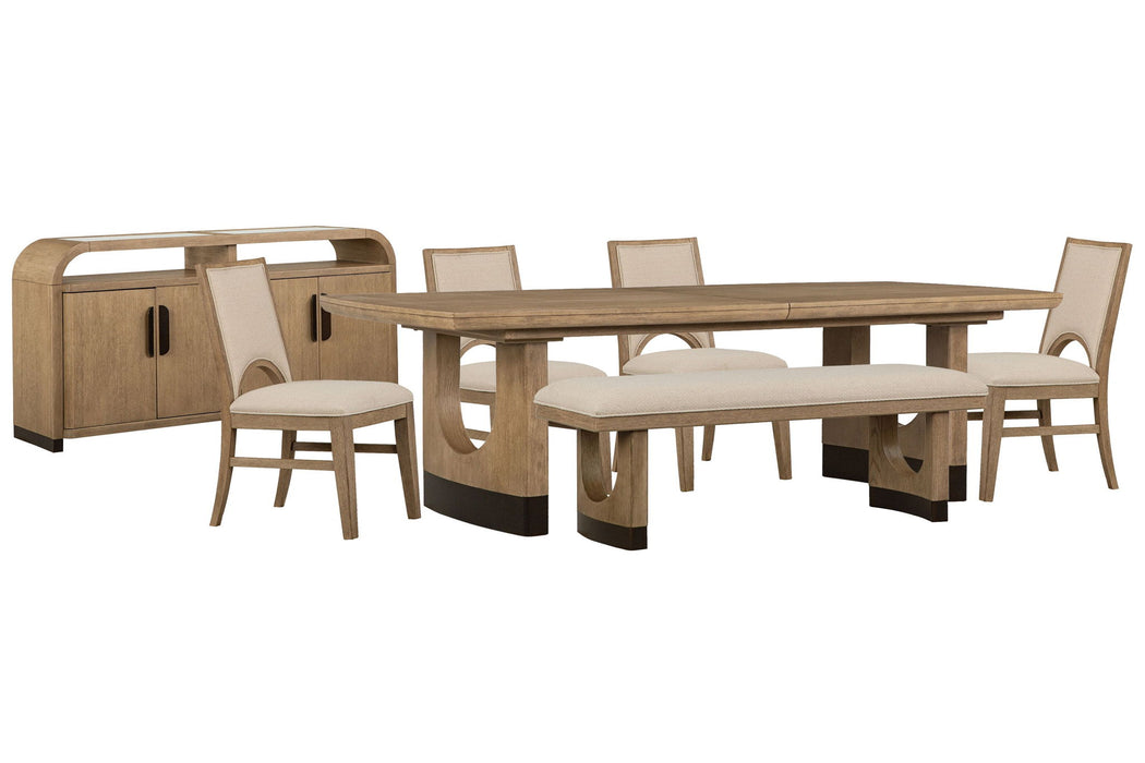 Tristan - Extendable Trestle Dining Table Set