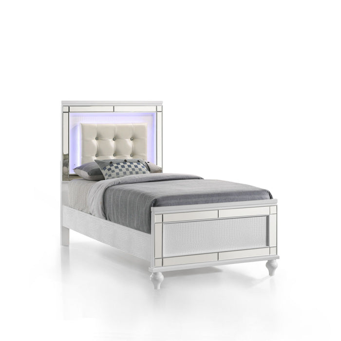 Valentino - 3/3 Twin Headboard - White