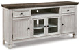 Havalance - Extra Large TV Stand - 4 Doors - Brown / Beige - Albert's Furniture (Wayne, MI)