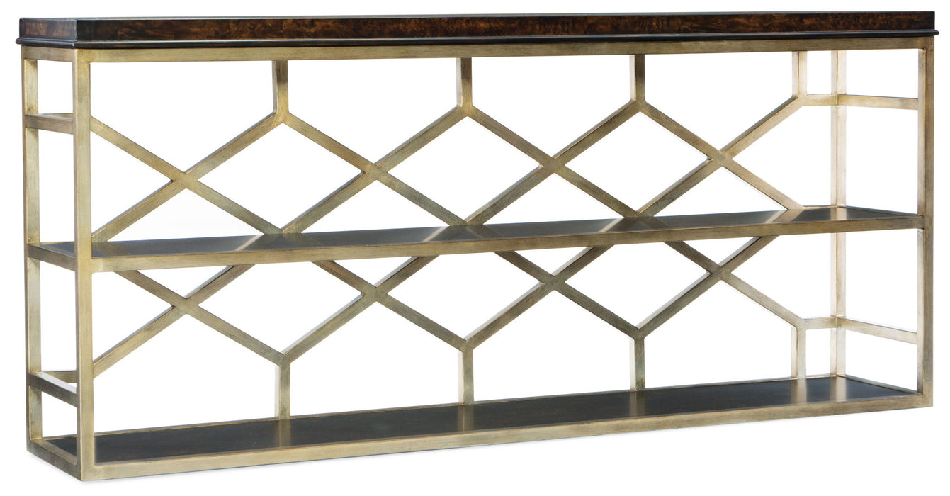 Melange - Giles Console Table - Dark Brown