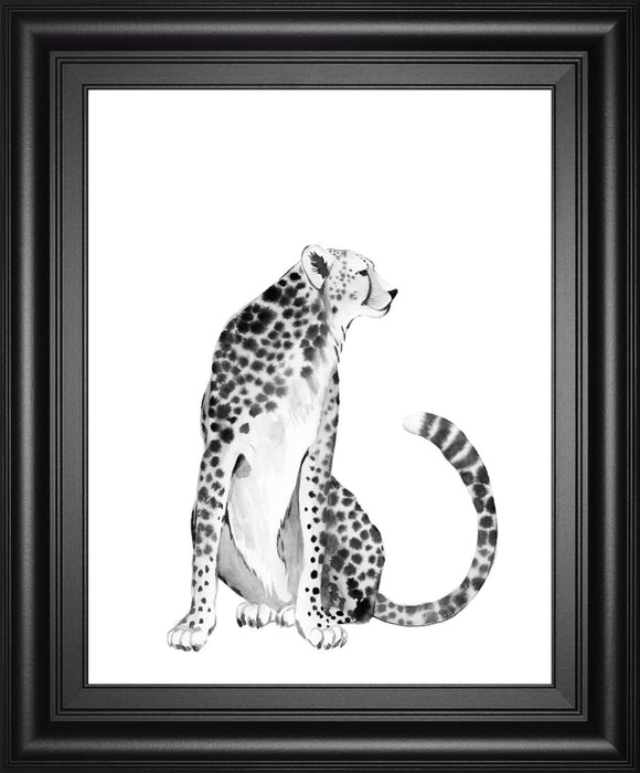 22x26 Chrome Cheetah I By Grace Popp - Dark Gray