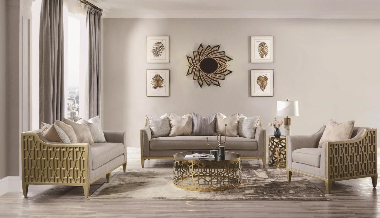 Cierra - Loveseat - Gold