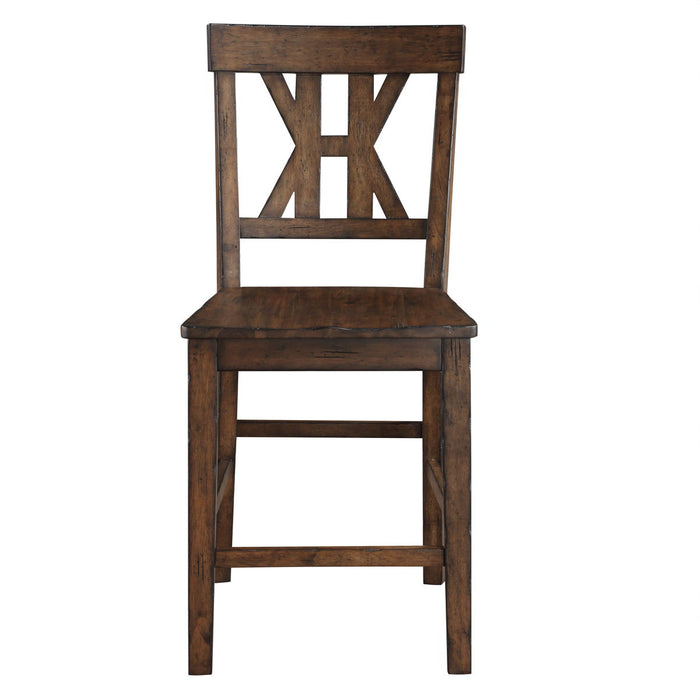 Auburn - Counter Stool (Set of 2) - Dark Brown