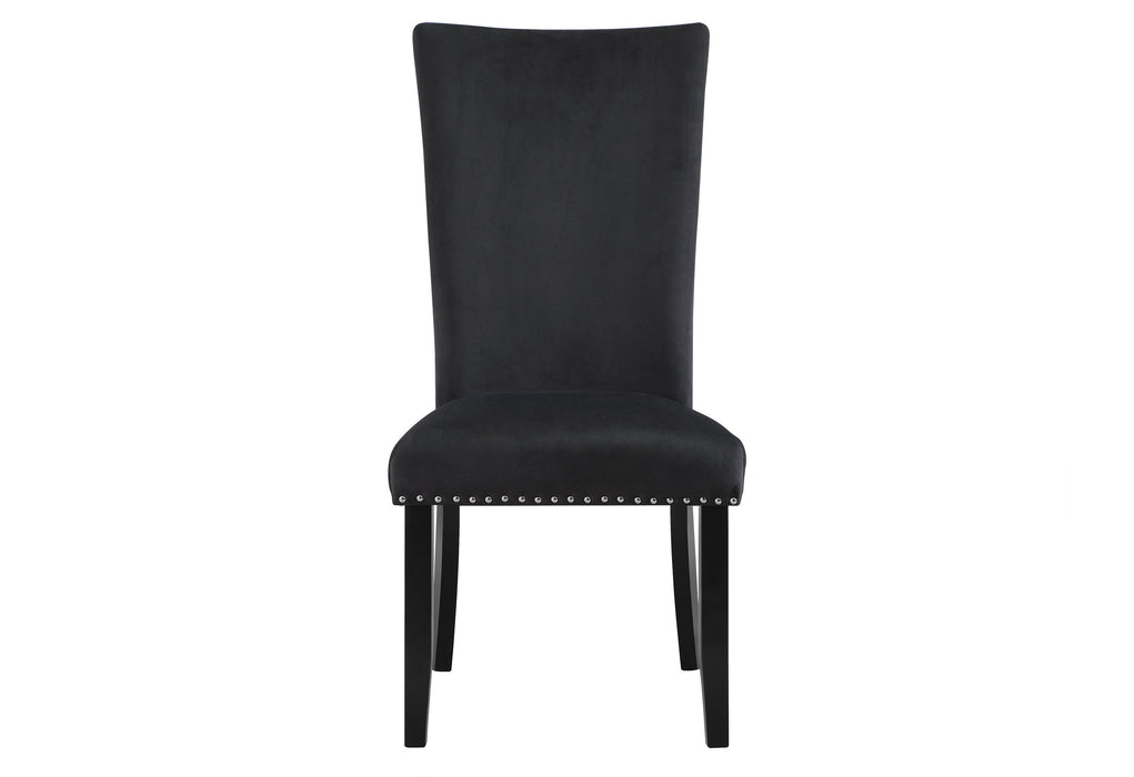 D03 - Velvet Dining Chair - Black