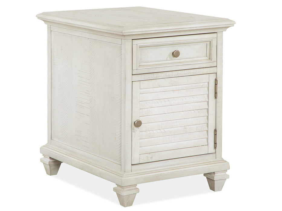Newport - Chairside End Table - Alabaster