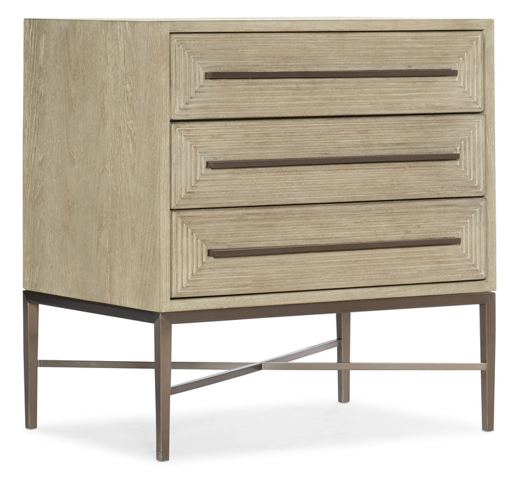 Cascade - 3-Drawer Nightstand - Light Brown