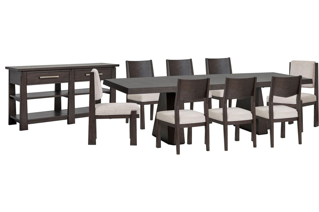 Tauren - 10 Piece Extendable Double Pedestal Dining Table Set