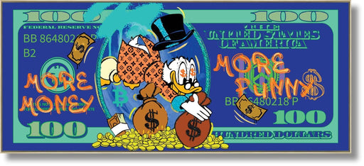 Greedy Duck Delight - 28" x 63" Framed Wall Art - Green - Albert's Furniture (Wayne, MI)