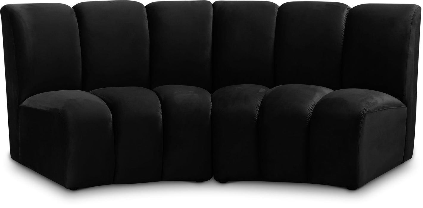 Infinity - 2 Piece Velvet Modular Sectional