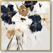 Midnight Petal Sonata - 35" x 35" Framed Wall Art - Gray - Albert's Furniture (Wayne, MI)