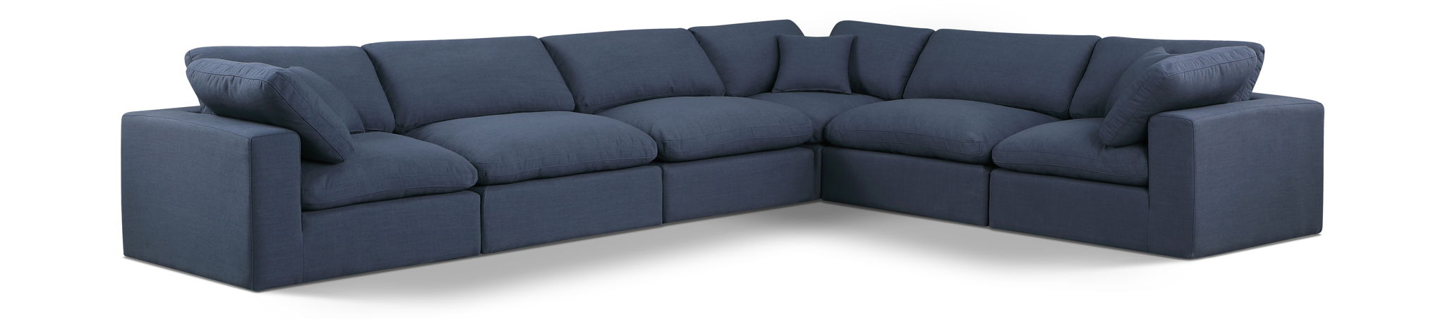 Comfy - 6 Piece Linen Modular Corner Sectional