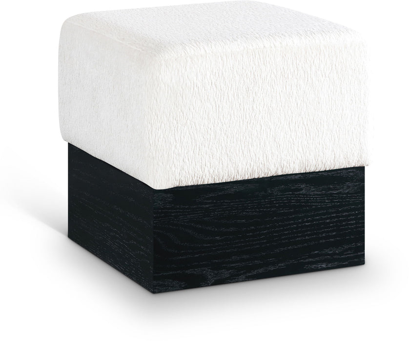 Havre - Ottoman / Stool With Black Base