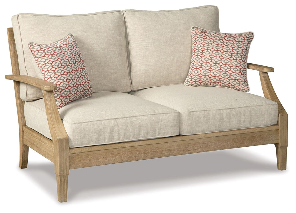 Clare - Beige - Loveseat W/Cushion