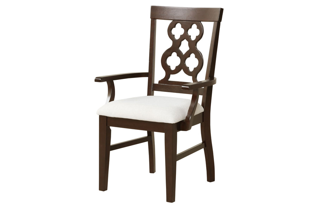 Rita - Arm Chair (Set of 2) - Dark Brown