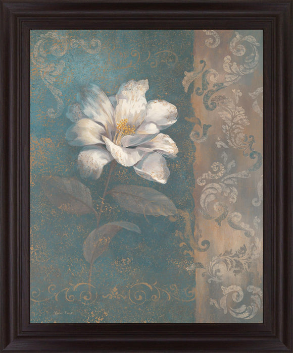 Opaline Majesty - 28" x 34" Framed Wall Art - Blue
