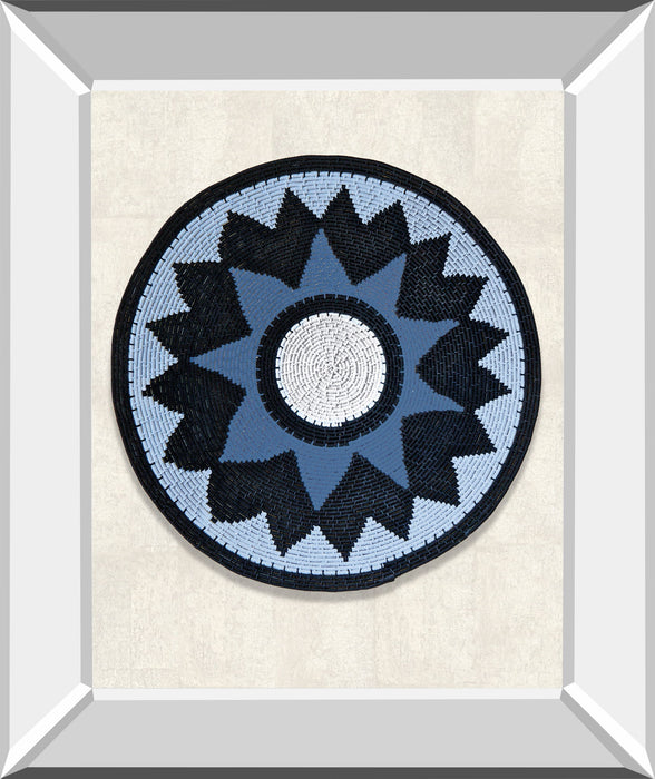 Mrembo By Mark Chandon - Mirror Framed Print Wall Art - Blue