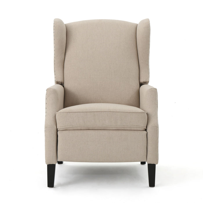 Westeros Wing Back Fabric Upholstered Recliner