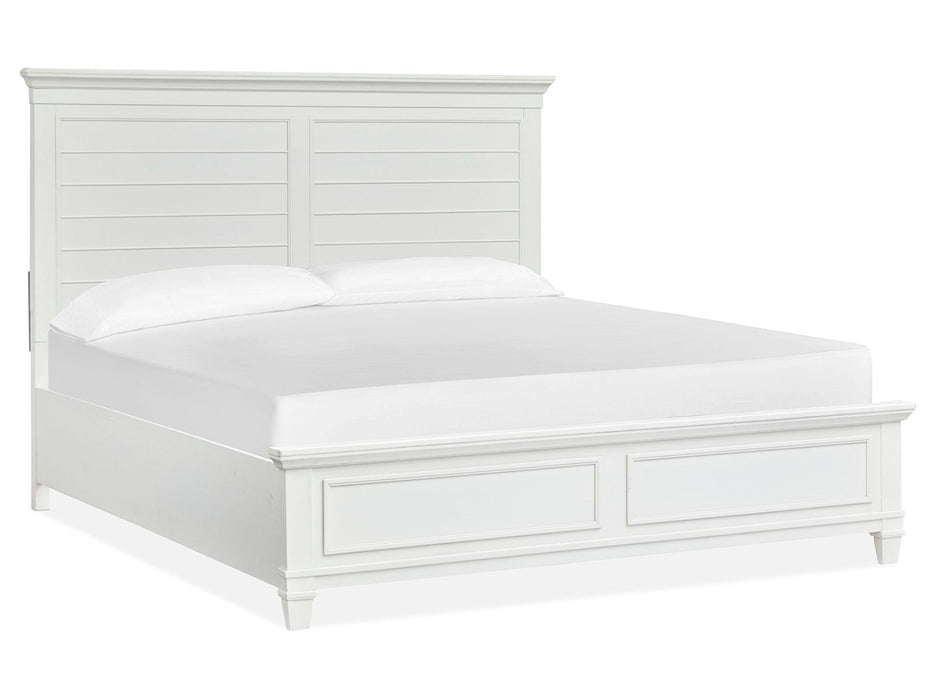 Charleston - California King Panel Bed - White Dove