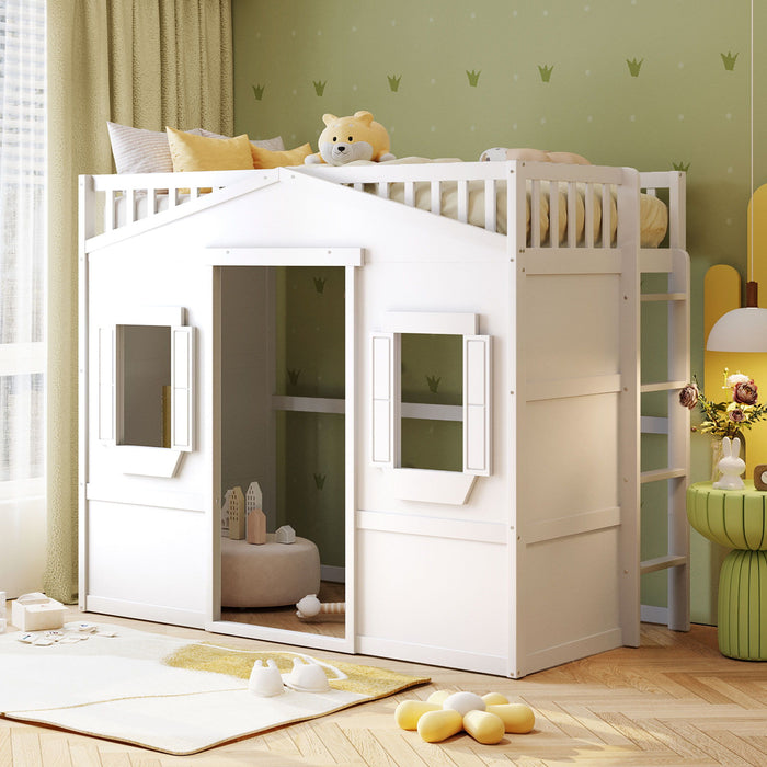 House Loft Bed With Ladder